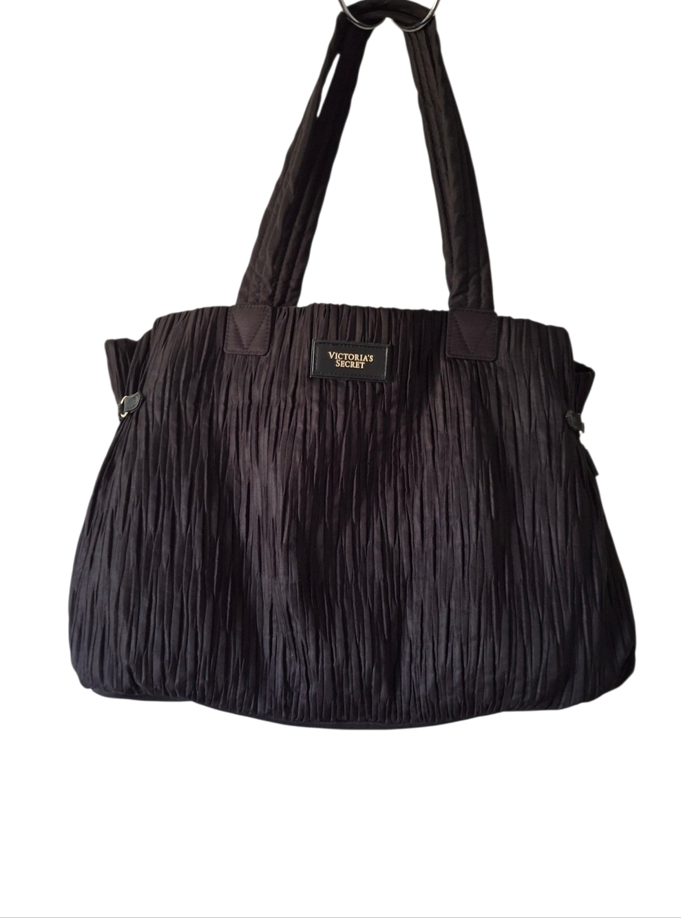 Victoria's Secret Black Drawstring Tote Purse